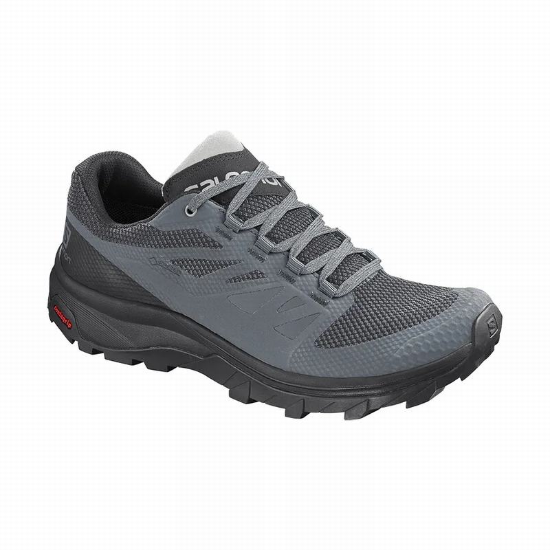 Chaussures De Randonnée Salomon Femme Bleu Foncé / Noir - Salomon OUTLINE GORE-TEX - France (4156-YD